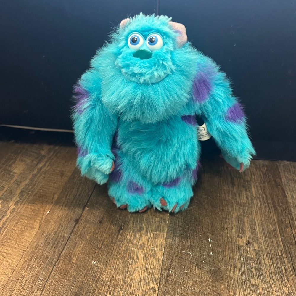 Vintage 2001 Disney Monsters Inc Sulley Plush Hasbro 9" James P Sullivan Toy